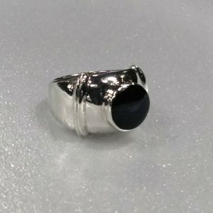 Sterling Silver Ring with Black Onyx